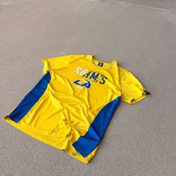 NFL Los Angeles Rams yellow & blue t-shirt Mens XL