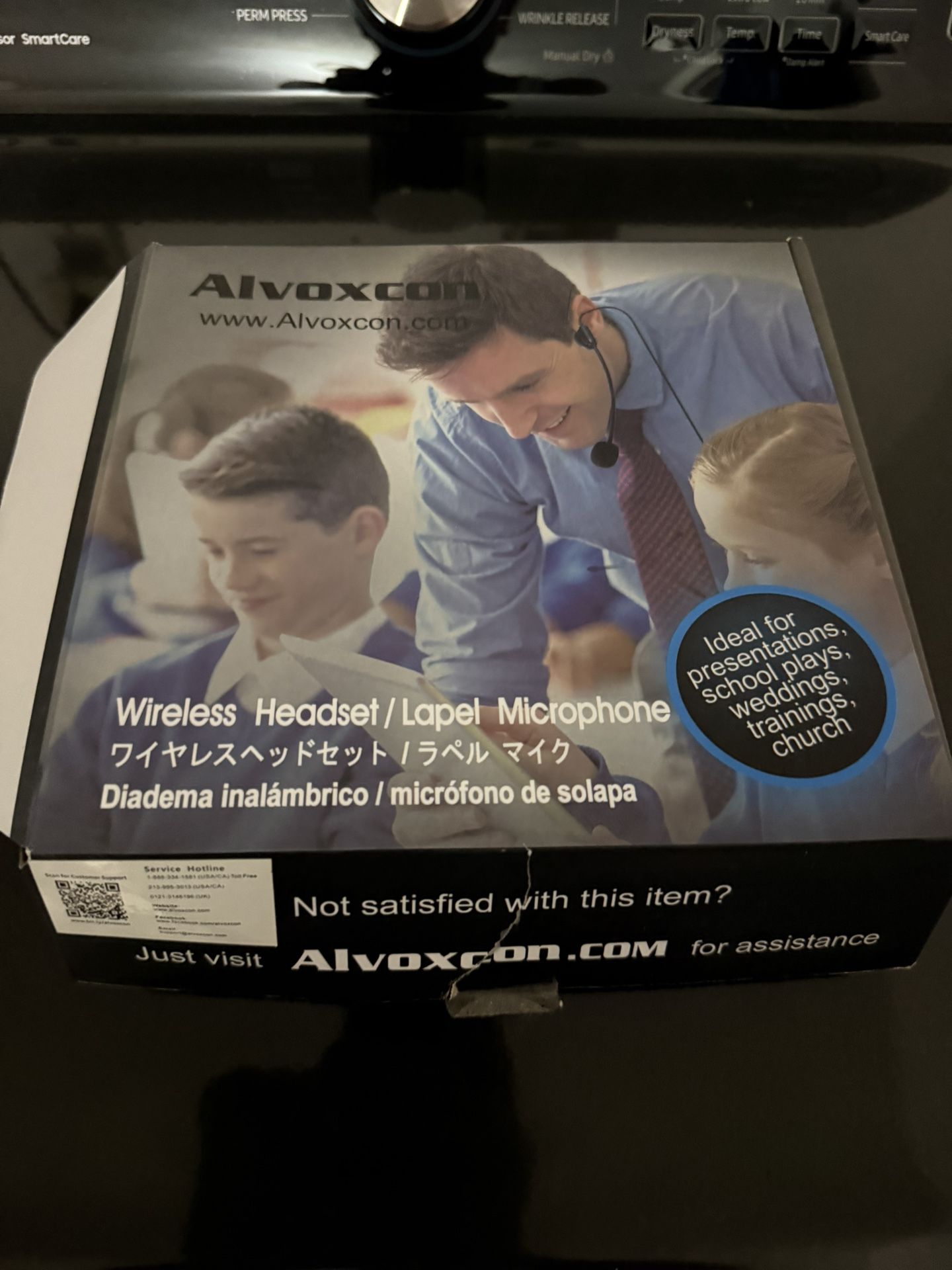 Alvoxcon Wireless Microphone Headset