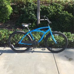 26” Huffy Cranbrook Men’s Blue and Black Beach Cruiser 