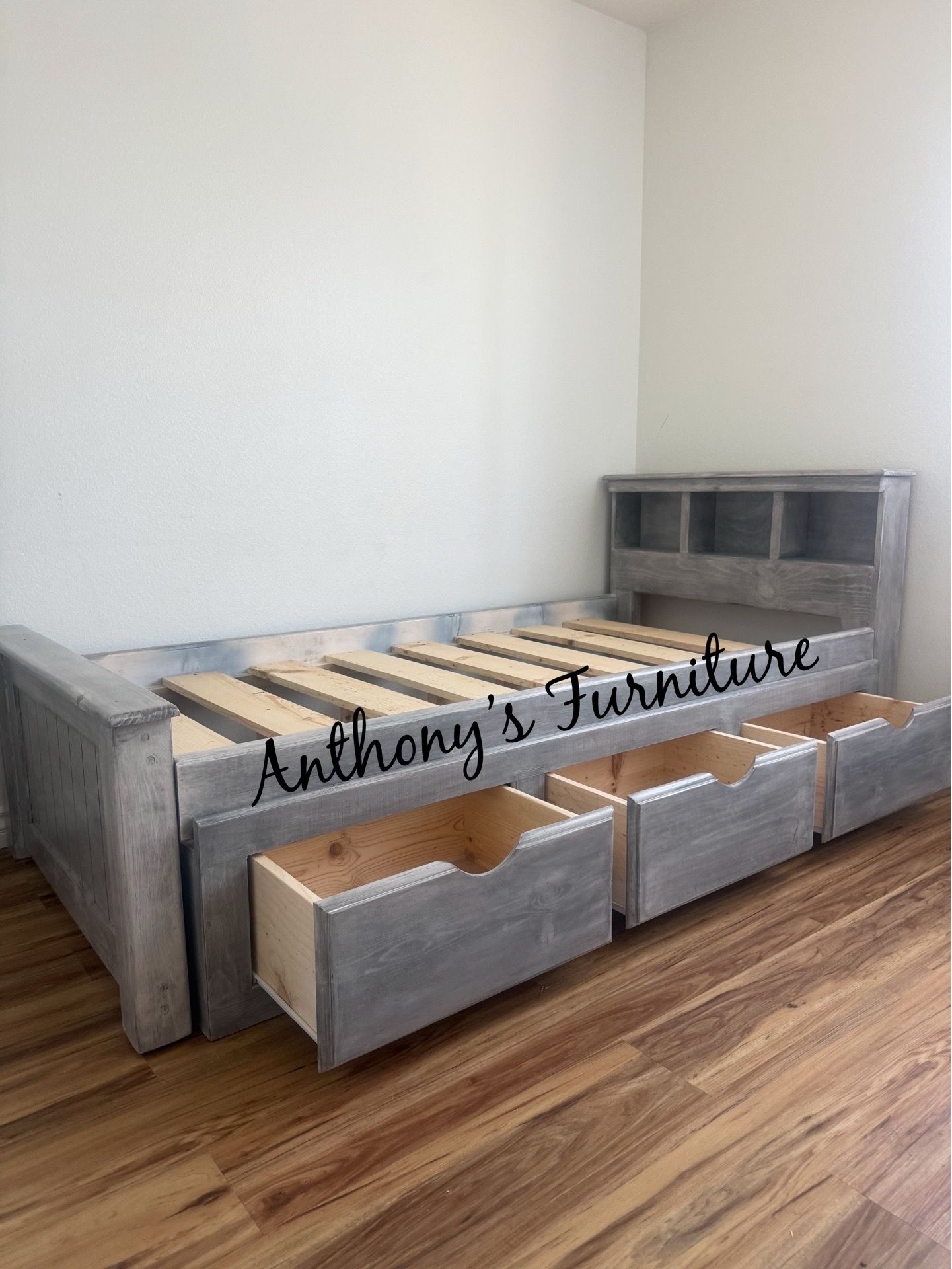 New Twin bed and drawers