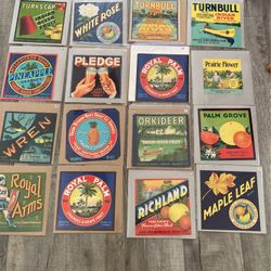 Vintage Original Crate Labels From The 1920S To The 1950S
