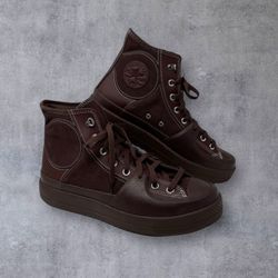 Converse Chuck Taylor Construct Hi Sneaker ETERNAL EARTH A05616C Men's Size 11 Brown Suede Skate 