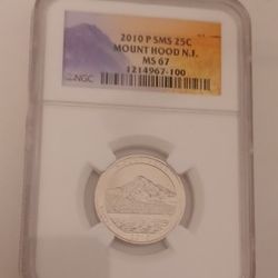 Mount Hood NF 2010 P SMS Quarter MS 67