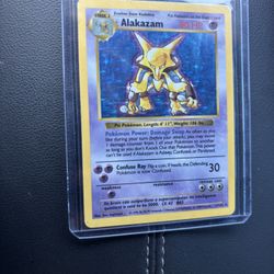Alakasam Base Set Shadowless Pokemon 