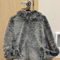 Fur Zip up Jacket Unisex, Mens Large