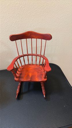 Miniature desk & rocking chair