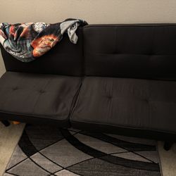 Black Futon(Couch + Bed All In One)
