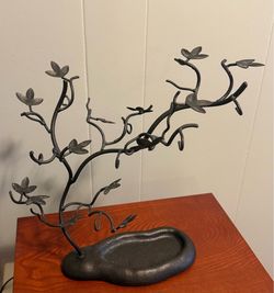 Metal Tree Jewelry Organizer Stand