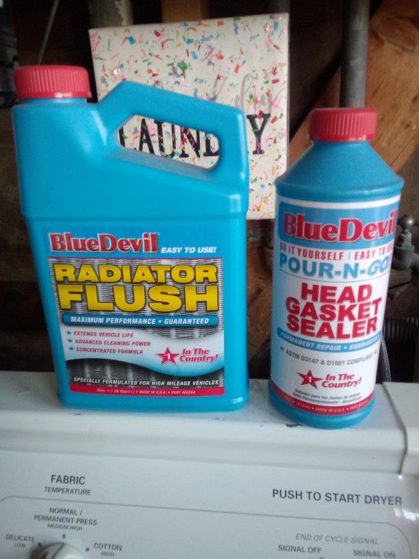 Blue Devil: Radiator Flush + Head Gasket Sealer