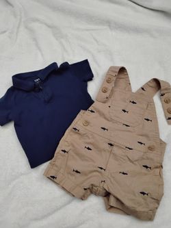Newborn boy shark outfit