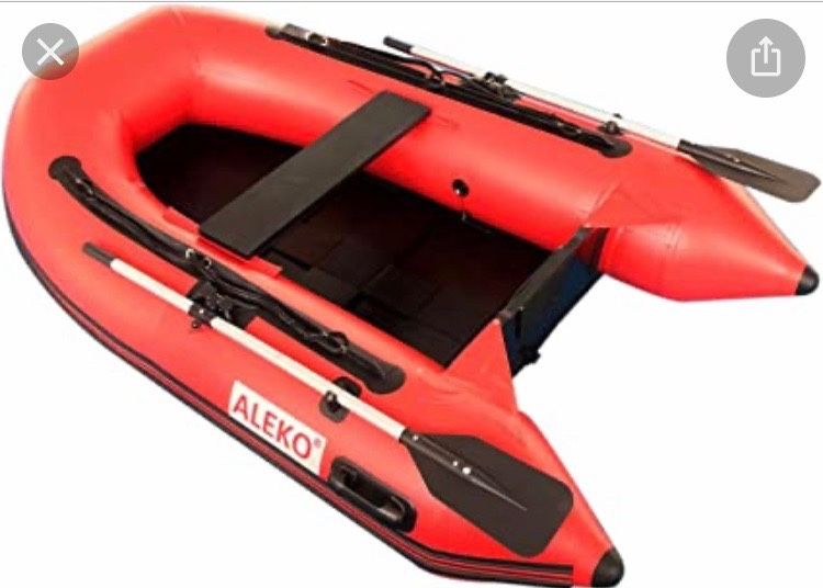 Inflatable Boat with slide floor and paddles