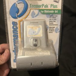 Nintendo 64 Tremor Pak And Memory Card