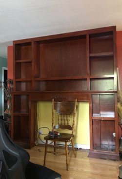 Entertainment center real wood