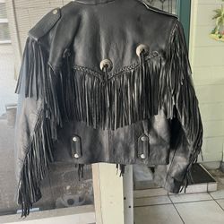 Ladies, leather jacket