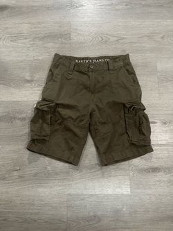 Vintage 2000s Nautica Jeans Men’s Dark Green Cargo Shorts