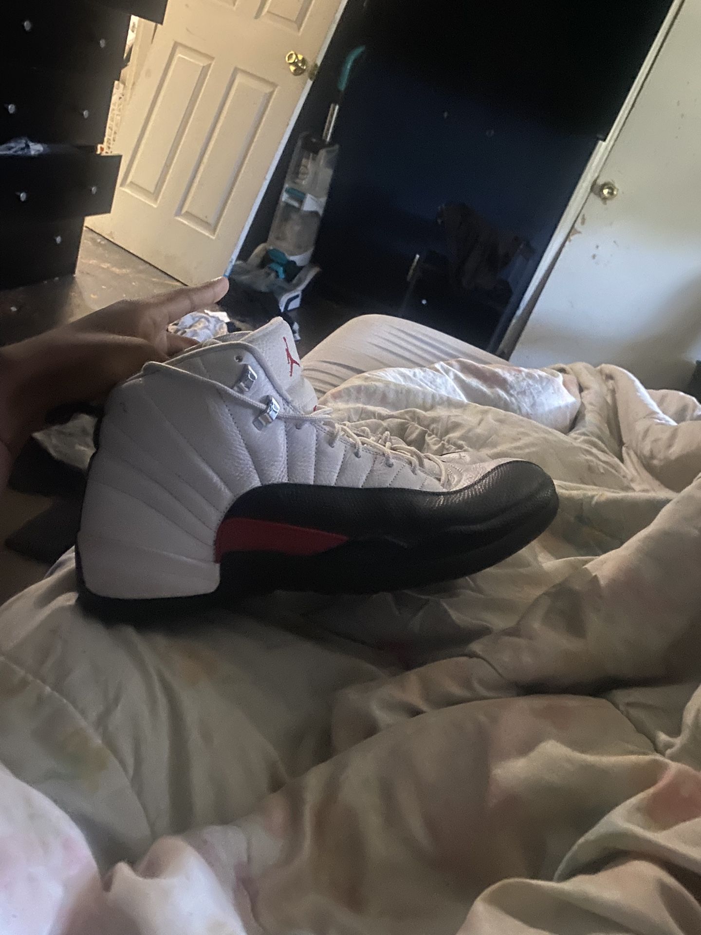 Jordan 12 Red Taxi Flip