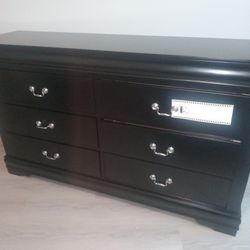 All Black Antique Dressor (NEW )