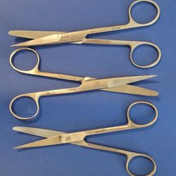 6" German Curved Tip Blunt/sharp Tip Surgical Scissors