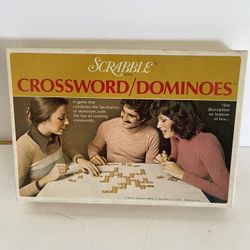 Vintage 1975 Scrabble Crossword/Dominoes Game 100% Complete