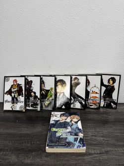 Black Butler Vol 1-7 Yana Toboso English + Sword Art Online 9 Lot of 8 Books