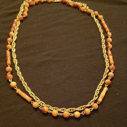 Gold And Multi-strand Necklace 