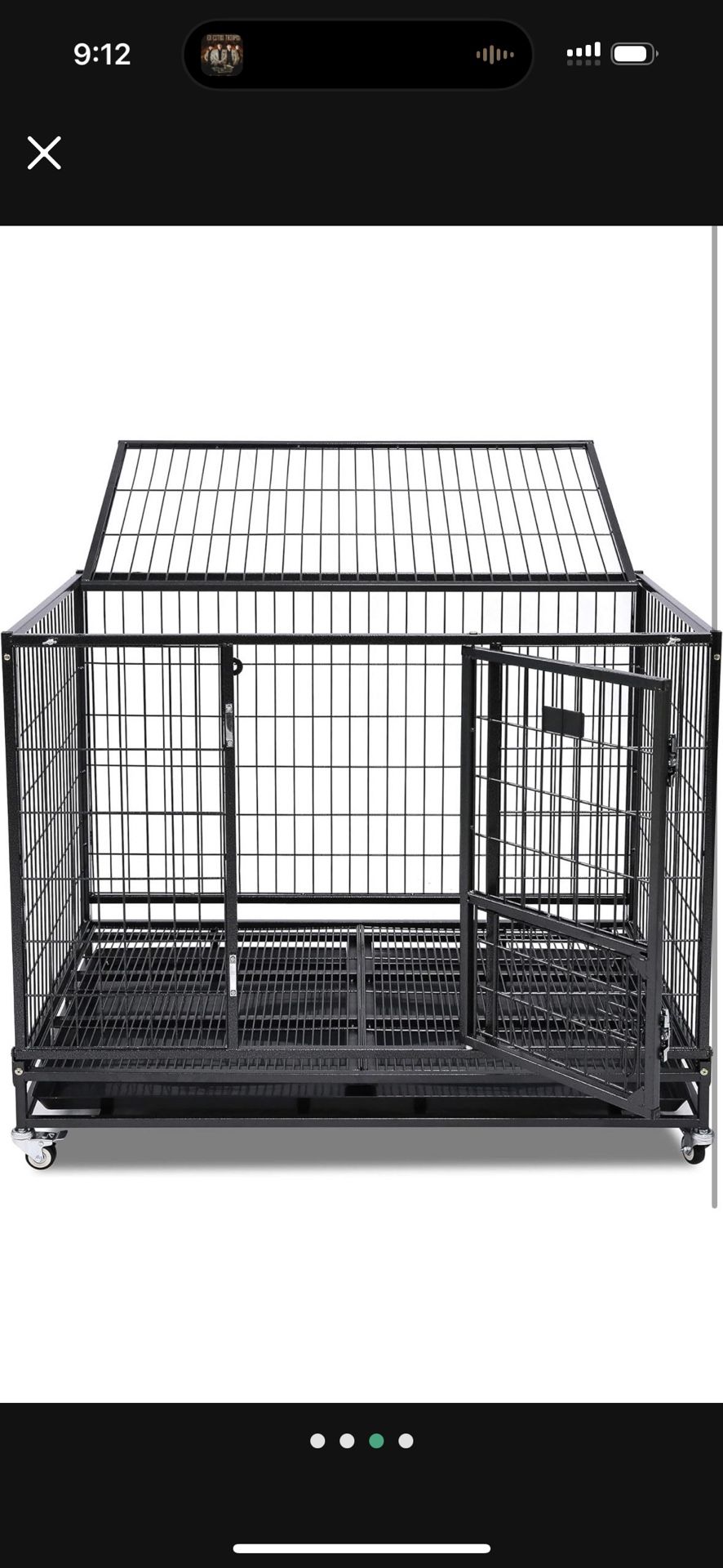 Heavy Duty 43 Inch Dog Kennel Crate