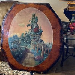 Large Sliced Wood Wall Art