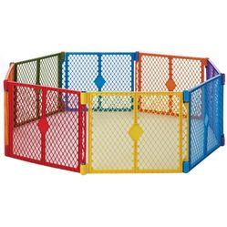 Colorplay 8 Panel Free Standing Play Yard 