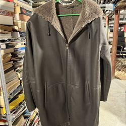 Nove Leather Shearing Coat Size M