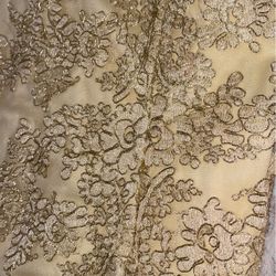 Gold Dress Spaghetti Strap