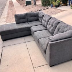 Beautiful L Shape Sectional Grey 