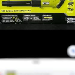 Ryobi 40 V Brushless Blower New New In Box  550cfm120moh