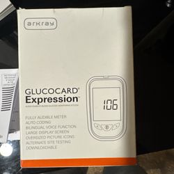 glucocard expression audio-enabled blood monitor For In Vitro Diagnostic Use