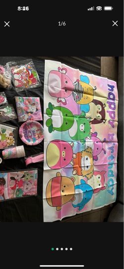 Squishmallow party supplies