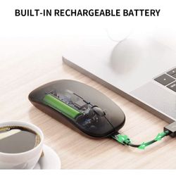 Wireless mouse with Built-in Rechargeable Battery