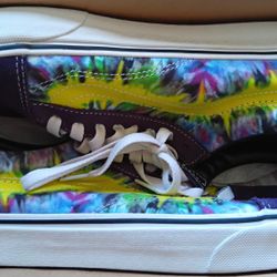 NEW IN BOX !!! VANS OLD SKOOL TIE DYE MYSTERIOSO TRUE SHOES SIZE MEN'S 10 EURO 45