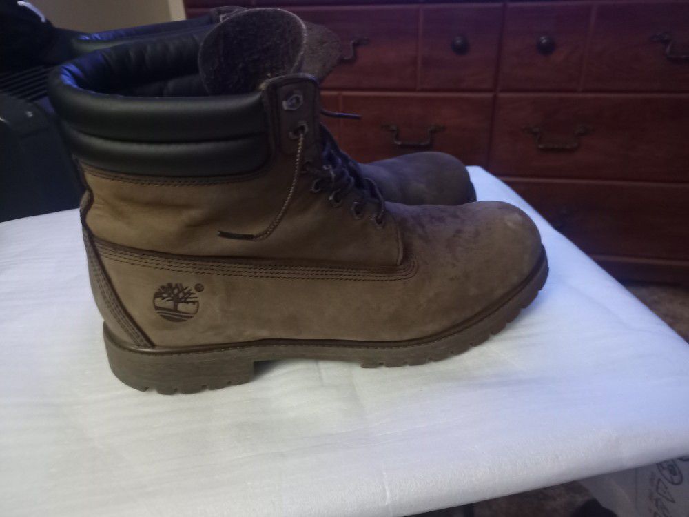 Brown Timberland Boots Size 12