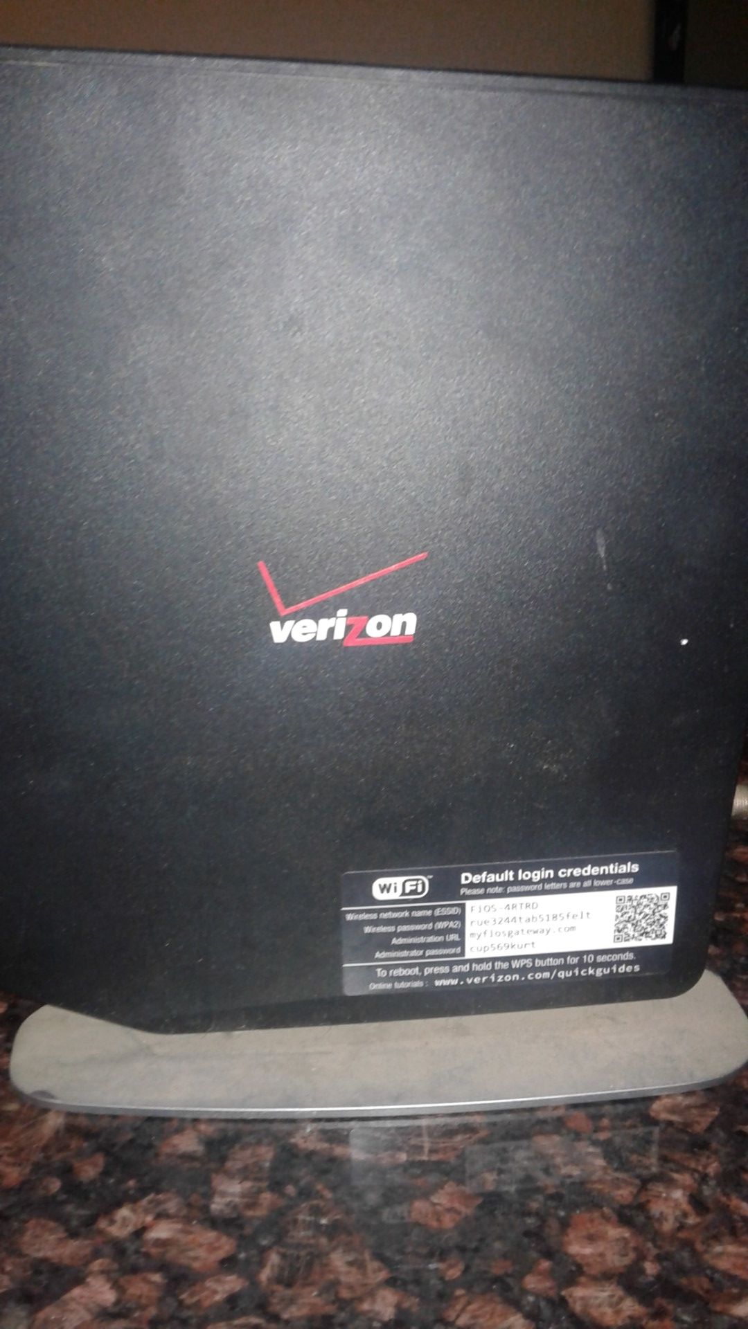 Verizon fios router