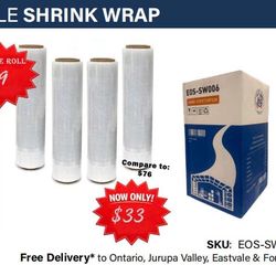 1500 FT Pallet Wrap, Shrink Wrap