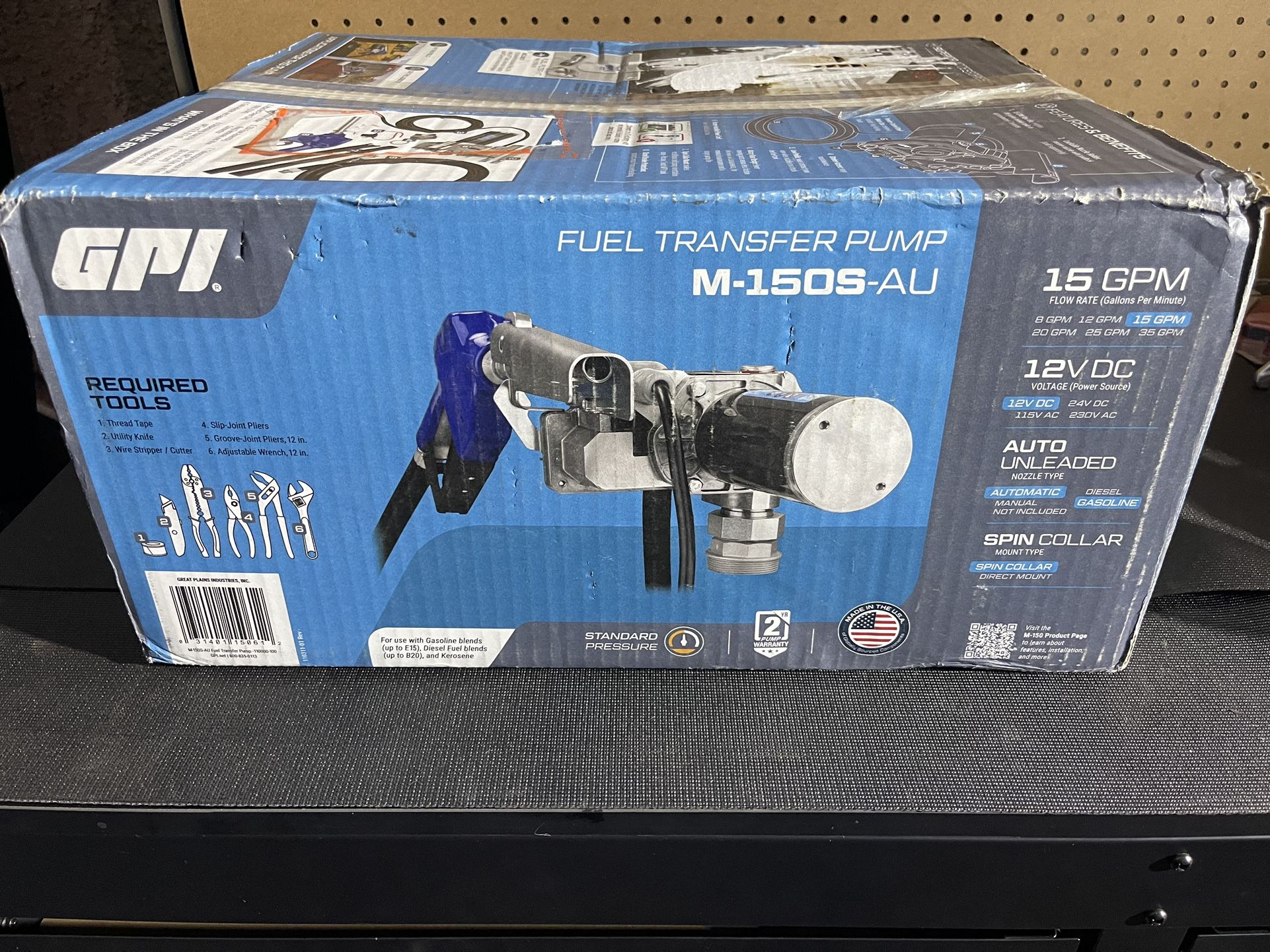 GPI 110000-100 Model: M-150S-AU - 12V DC Fuel Pump - NEW!