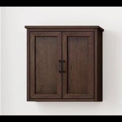 Home Decorators Alster 25 in W x 26 in D x 8 in H Bathroom Storage Wall Cabinet