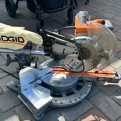 RIDGID 12" Dual Bevel Sliding Miter Saw