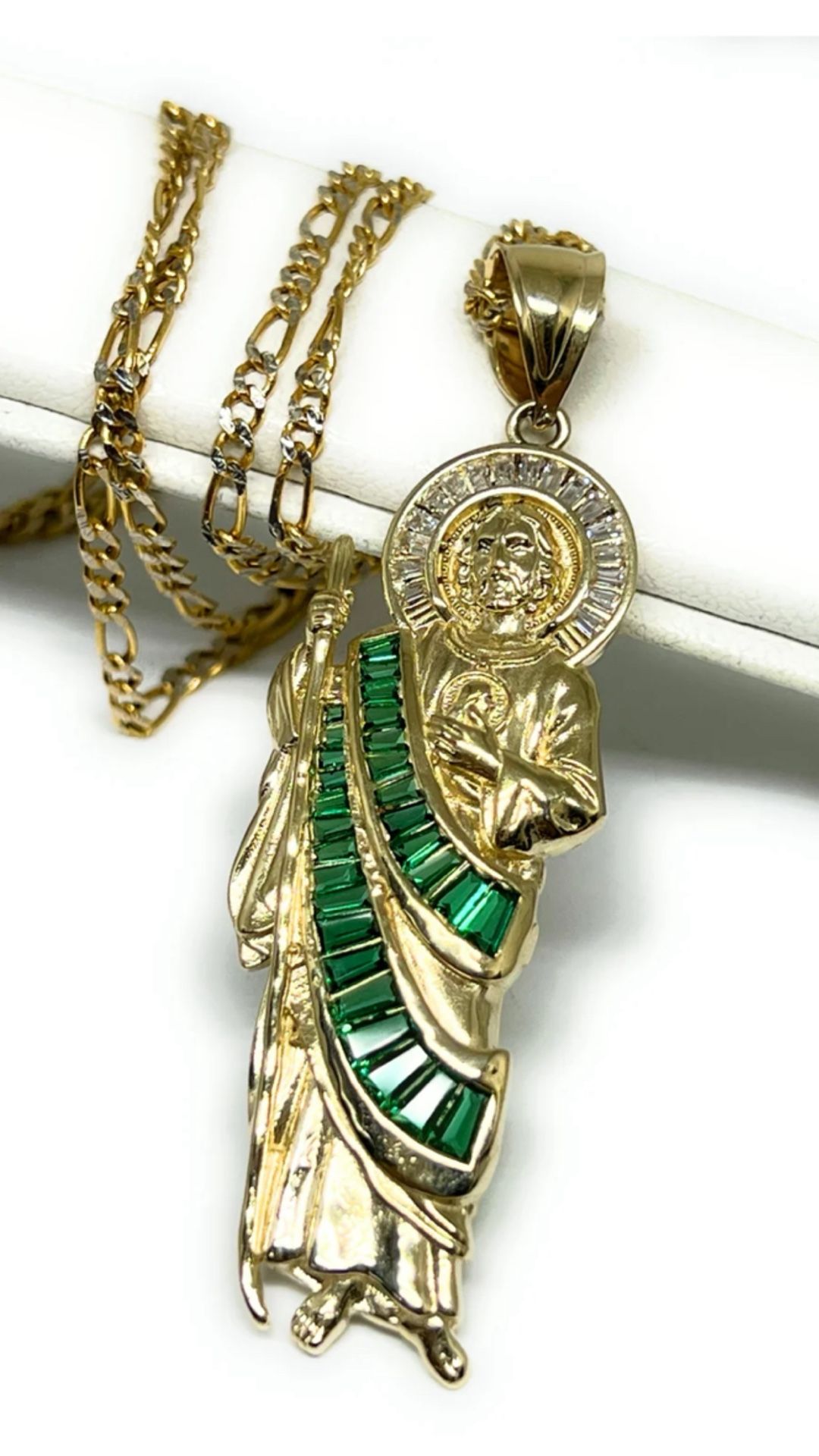 14k Gold San Judas Pendant 6g
