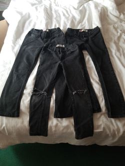 LEVI'S (SIZE 10 REGULAR CHILD'S) BLACK 3 Pairs