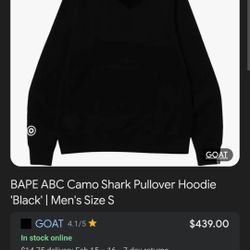 A Bathing Ape Pull Over Hoodie