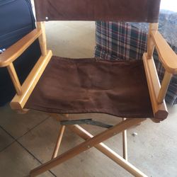 Directors Folding Chairs With Suede Seat And Back