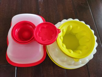 Tupperware molds/ moldes de toper / gelatina