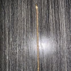 Gold plated pandora bracelet