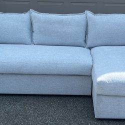 Joybird Wilder Sleeper Sectional-Milo Dove-Retail $4,699-Pullout Bed-NEW