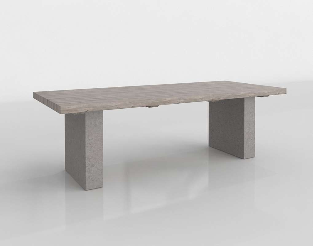 NEVER USED Restoration Hardware CONCRETE PIER RECTANGULAR DINING TABLE